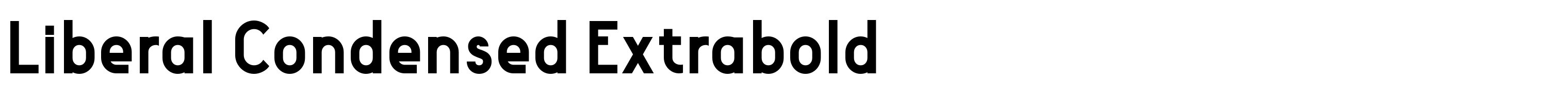 Liberal Condensed Extrabold